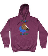 Load image into Gallery viewer, September Rose  College Hoodie ‘Tw*t Horse’
