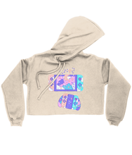 Load image into Gallery viewer, Kawaii Console Ladies Cropped Hoodie
