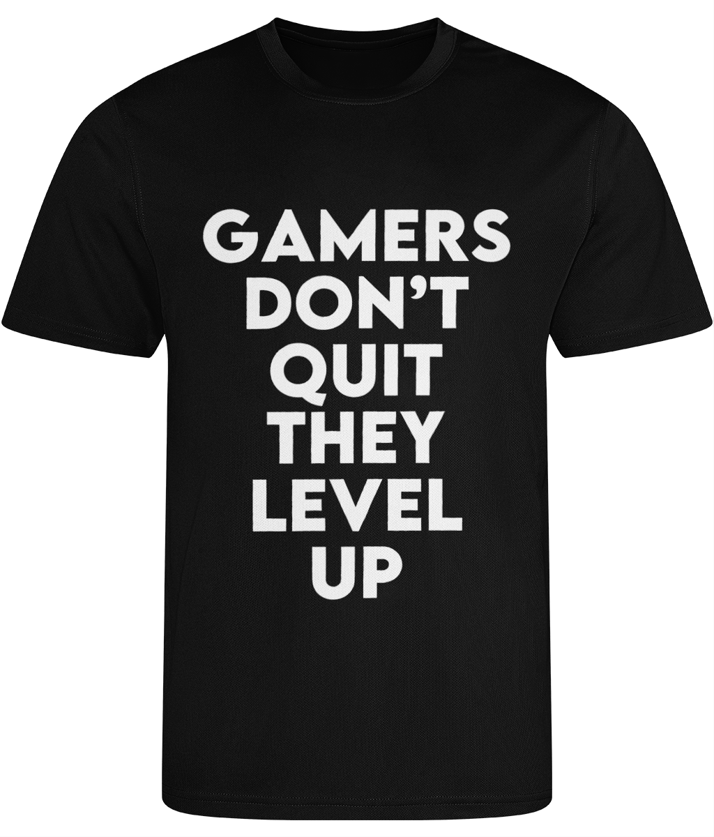 Gamers Don't Quit Men's Cool Sports T-shirt
