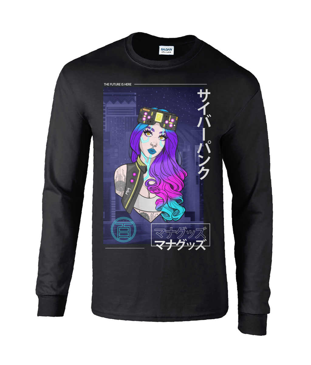 Cyberpunk Girl Long Sleeve T-Shirt