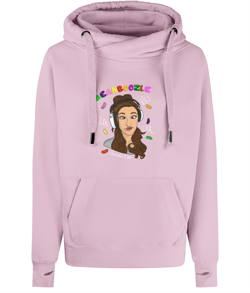 September Rose Beanboozle Cross Neck Hoodie