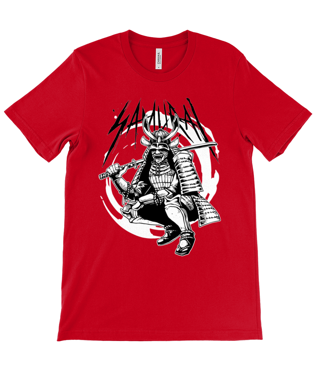 Crouching Samurai Crew Neck T-Shirt