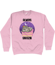 Load image into Gallery viewer, Pixie Cake Face &#39;Always Snoozin&#39; Sweatshirt
