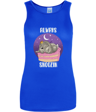 Load image into Gallery viewer, Pixie Cake Face &#39;Always Snoozin&#39; Women&#39;s Cool Sports Vest
