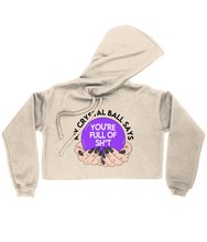 Load image into Gallery viewer, &#39;My Crystal Ball&#39; Ladies Cropped Hoodie
