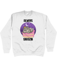 Load image into Gallery viewer, Pixie Cake Face &#39;Always Snoozin&#39; Sweatshirt
