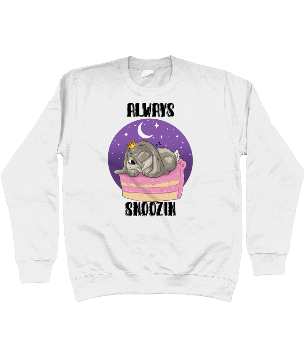 Pixie Cake Face 'Always Snoozin' Sweatshirt