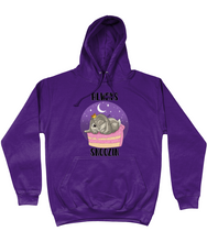 Load image into Gallery viewer, Pixie Cake Face &#39;Always Snoozin&#39; College Hoodie
