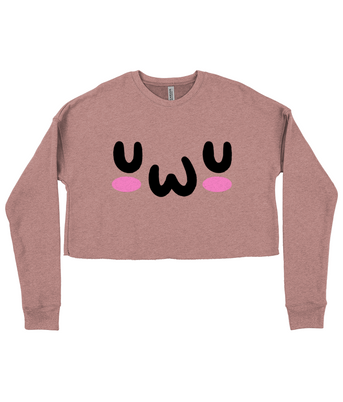 UWU Ladies Cropped Sweatshirt