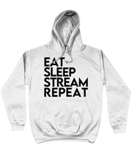 Load image into Gallery viewer, &#39;Eat Sleep Stream Repeat&#39; College Hoodie
