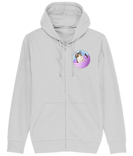 Load image into Gallery viewer, Space Kitty Connector Zip Hoodie
