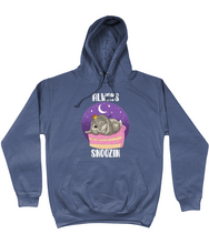 Load image into Gallery viewer, Pixie Cake Face &#39;Always Snoozin&#39; College Hoodie
