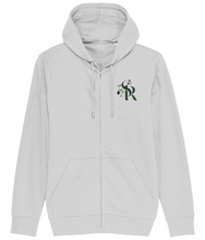 Load image into Gallery viewer, September Rose Embroidered Connector Zip Hoodie
