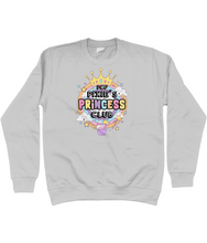 Load image into Gallery viewer, Pixie Cake Face &#39;Princess Club&#39; Sweatshirt
