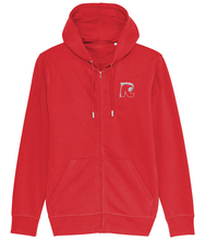 Load image into Gallery viewer, Rob Raven Embroidered Zip Connector Hoodie
