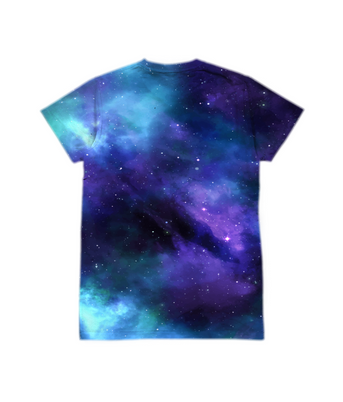 Stream And Chill Galaxy Print T-Shirt