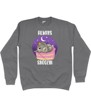 Load image into Gallery viewer, Pixie Cake Face &#39;Always Snoozin&#39; Sweatshirt
