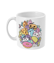 Load image into Gallery viewer, Kawaii Fast Food Friends 11oz Mug
