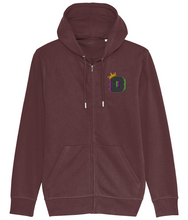 Load image into Gallery viewer, The King D42 Embroidered Zip Connector Hoodie
