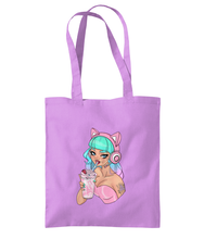 Load image into Gallery viewer, Milkshake Gamer Girl  Shoulder Tote Bag
