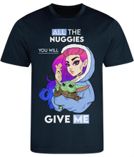 Load image into Gallery viewer, Pixie Cake Face &#39;All The Nuggies&#39; Men&#39;s Cool Sports T-shirt
