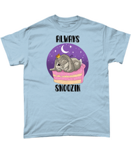 Load image into Gallery viewer, Pixie Cake Face &#39;Always Snoozin&#39; T-Shirt
