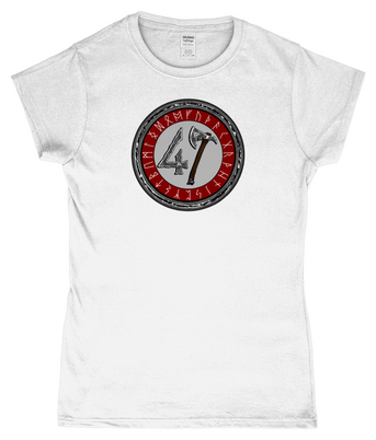 Raw47 Runic Soft-Style Ladies Fitted T-Shirt