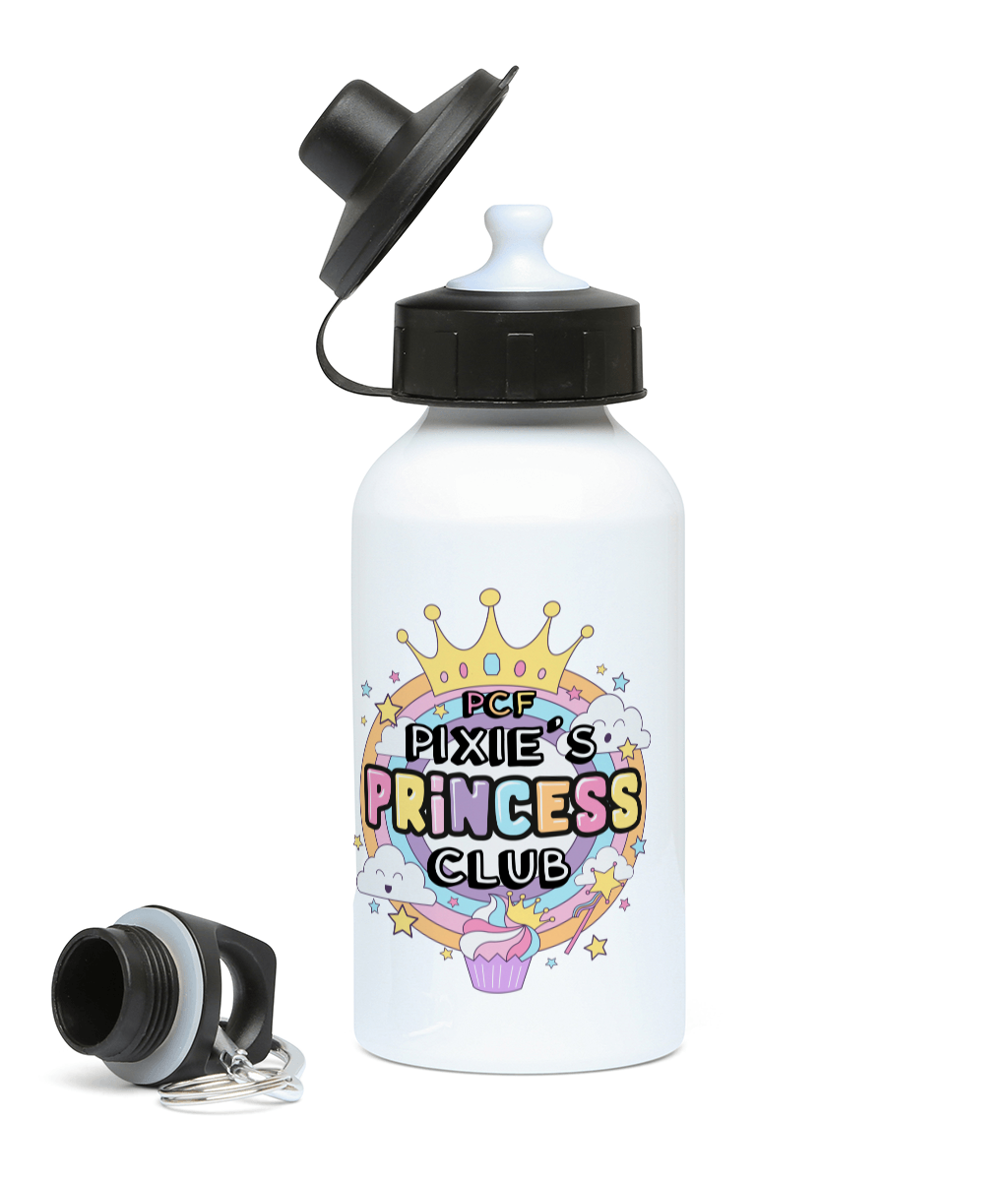 Pixie Cake Face 'Princess Club' 400ml Water Bottle