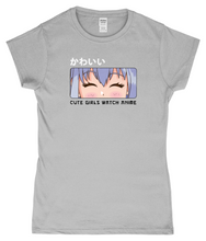 Load image into Gallery viewer, Cute Girls Watch Anime SoftStyle Ladies Fitted T-Shirt
