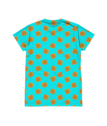 Faffy Waffle Print T-shirt