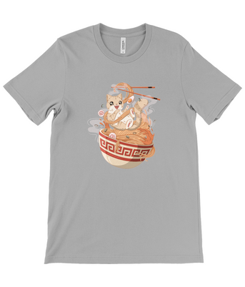 Cat's Love Ramen Crew Neck T-Shirt
