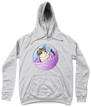 Load image into Gallery viewer, Space kitty Girlie Fitted College Hoodie
