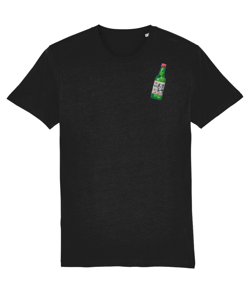 Soju Bottle Embroidered T-Shirt
