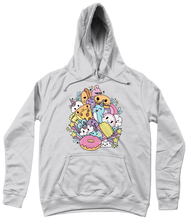 Load image into Gallery viewer, Kawaii Fast Food Friends Girlie Fitted College Hoodie
