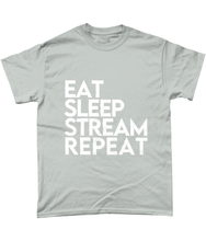 Load image into Gallery viewer, &#39;Eat Sleep Stream Repeat&#39; T-Shirt
