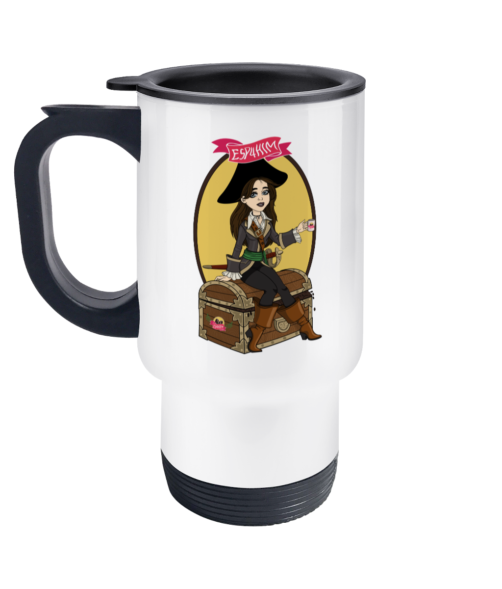 ESP4HIM 'Coffee Hoarding Pirate' Travel Mug