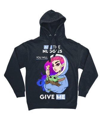 Pixie Cake Face 'All The Nuggies' Epic Print Hoodie