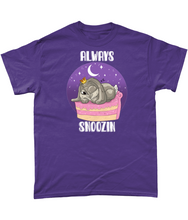 Load image into Gallery viewer, Pixie Cake Face &#39;Always Snoozin&#39;  T-Shirt
