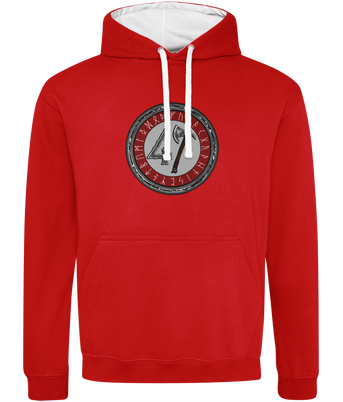 Raw47 Runic Two Tone Hoodie