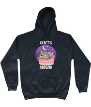 Load image into Gallery viewer, Pixie Cake Face &#39;Always Snoozin&#39; College Hoodie
