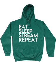 Load image into Gallery viewer, &#39;Eat Sleep Stream Repeat&#39; College Hoodie
