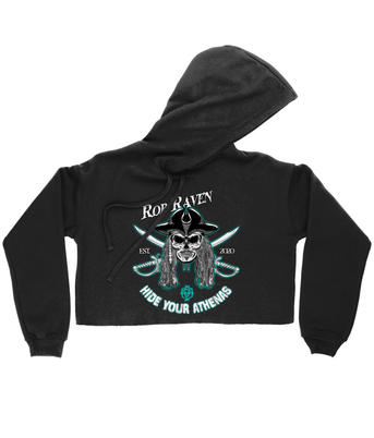 Rob Raven 'Hide your Athenas' Ladies Cropped Hoodie