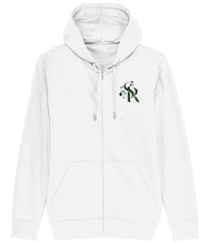 Load image into Gallery viewer, September Rose Embroidered Connector Zip Hoodie
