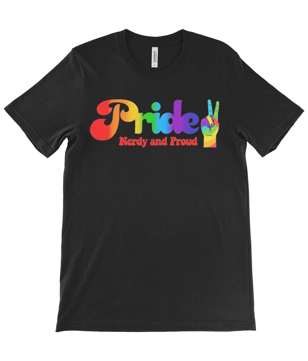 Nerdy and Proud Pride Unisex Crew Neck T-Shirt