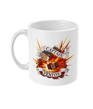 Load image into Gallery viewer, Rob Raven 11oz Mug &#39;Captain Fenton Explosion&#39;
