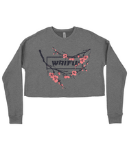 Load image into Gallery viewer, WAIFU Sakura Ladies Cropped Sweatshirt
