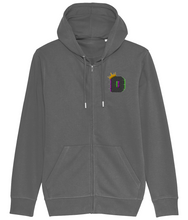Load image into Gallery viewer, The King D42 Embroidered Zip Connector Hoodie
