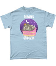 Load image into Gallery viewer, Pixie Cake Face &#39;Always Snoozin&#39;  T-Shirt
