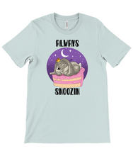 Load image into Gallery viewer, Pixie Cake Face &#39;Always Snoozin&#39; Crew Neck T-Shirt
