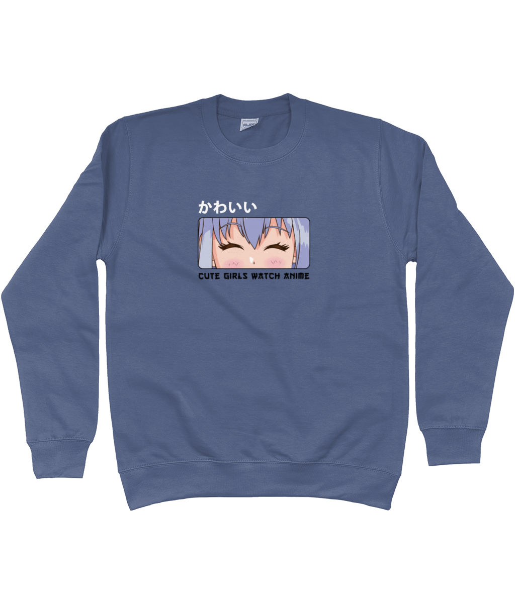 Cute Girls Watch Anime Sweatshirt